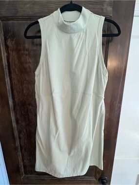 FLX Active Sleeveless Mock Neck Dress in Light Sage